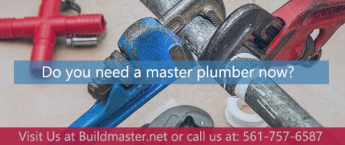 Build Master's Plumbers are highly skilled, highly trained and are plumbing specialists for years. One can select the master plumber restoration just by crosschecking the above mentioned factors in order to ensure the best guaranteed services. For more info visit us at http://www.buildmasters.net or call us at 561-757-6587.