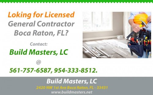 Build Masters, Lc is certified general contractors Florida. We are specializing in clean up and reconstruction following all types of natural and man made disasters.http://www.buildmasters.net