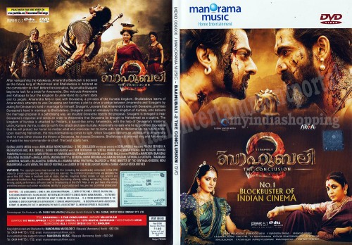 BAAHUBALI 02 The conclusion DVD Cover