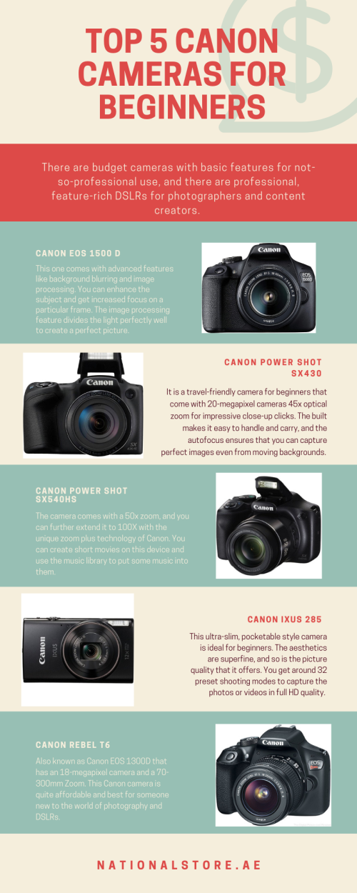 Top 5 Canon Cameras for Beginners